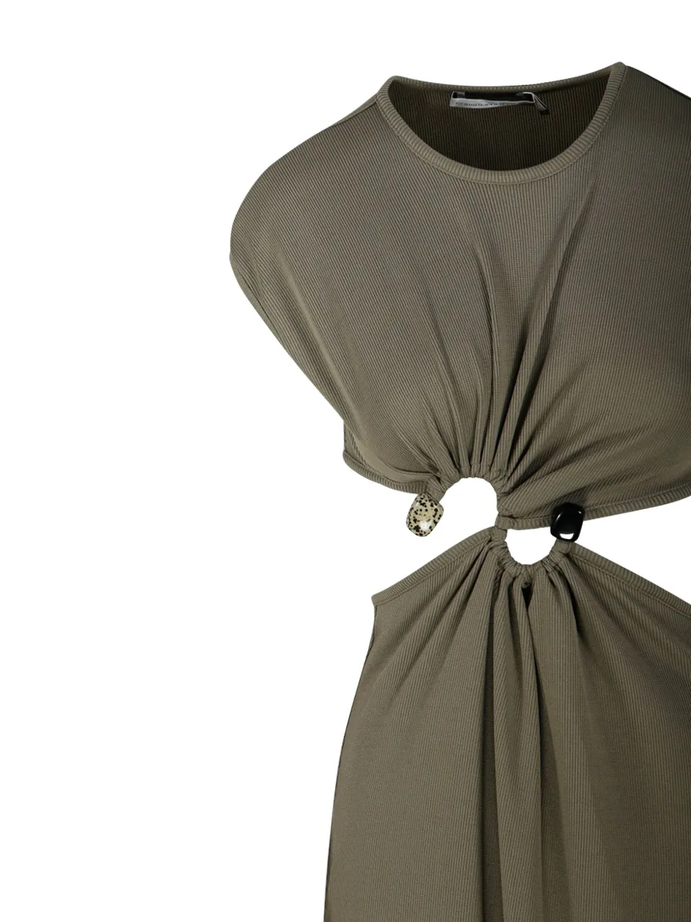 Christopher Esber Maxi-jurk met gedraaid detail Groen