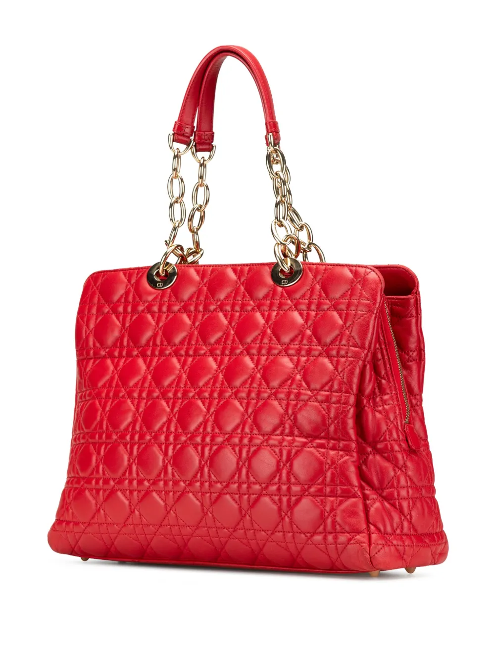 Christian Dior Pre-Owned 2014 Large Lambskin Cannage Soft Zipped Shopping tote bag | Pre-Owned | Image 2