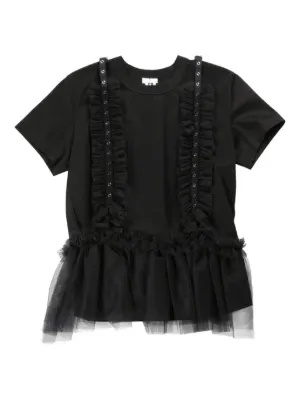 【新品】コム・デ・ギャルソン noir Kei ninomiya黒レースTシャツ 新作入荷&再入荷》tricot COMME des GARCONS,noir kei ninomiya