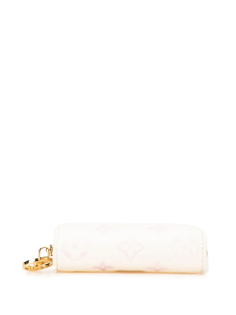 Pre-owned Louis Vuitton 2021-2024 Monogram Embossed Lambskin Lou Wallet Small Wallets In White