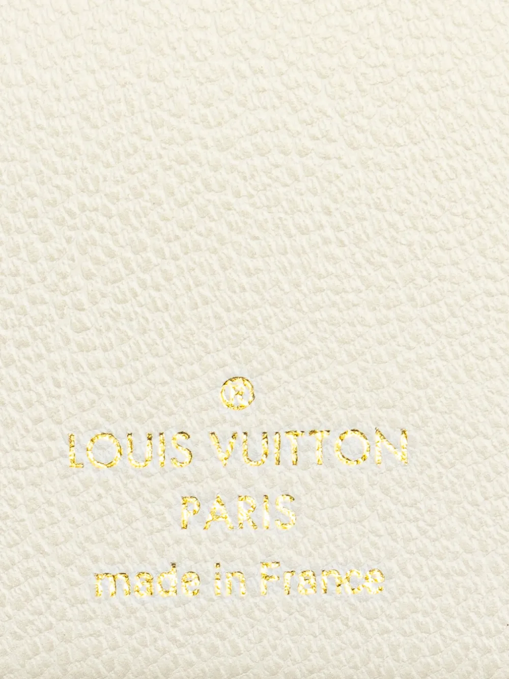 Pre-owned Louis Vuitton 2021-2024 Monogram Embossed Lambskin Lou Wallet Small Wallets In White