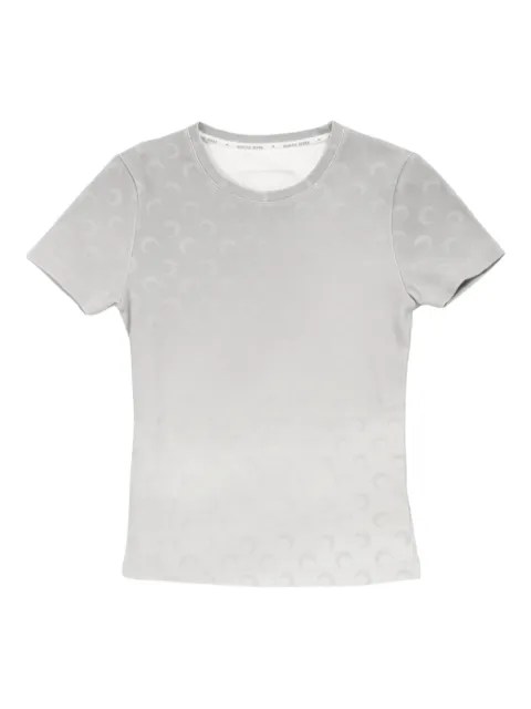 Marine Serre crescent moon-motif t-shirt