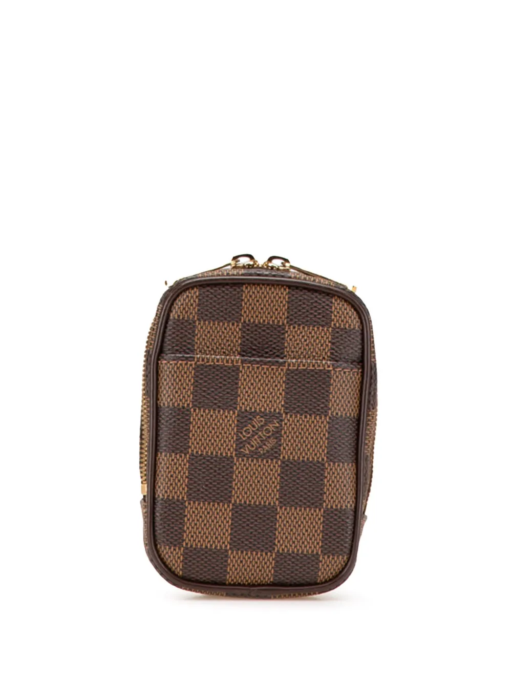 Pre-owned Louis Vuitton 2007 Damier Ebene Etui Okapi Pm Crossbody Bag In Brown