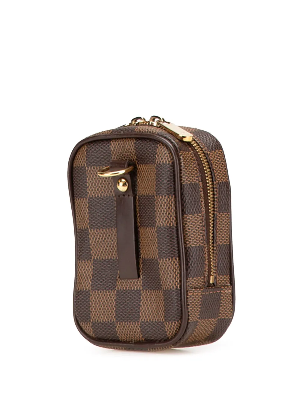 Pre-owned Louis Vuitton 2007 Damier Ebene Etui Okapi Pm Crossbody Bag In Brown