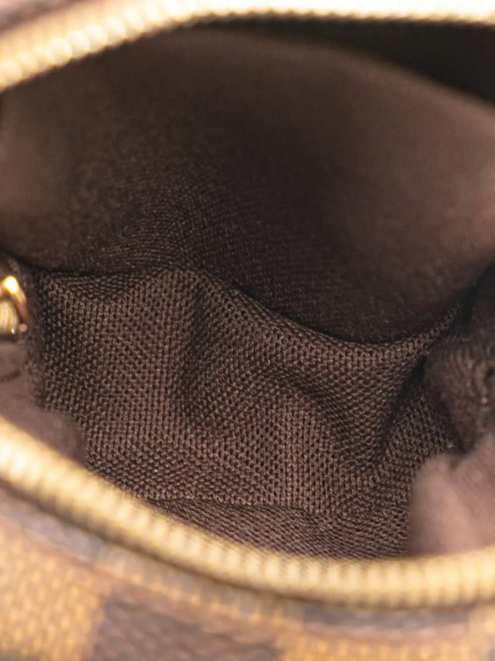 Pre-owned Louis Vuitton 2007 Damier Ebene Etui Okapi Pm Crossbody Bag In Brown