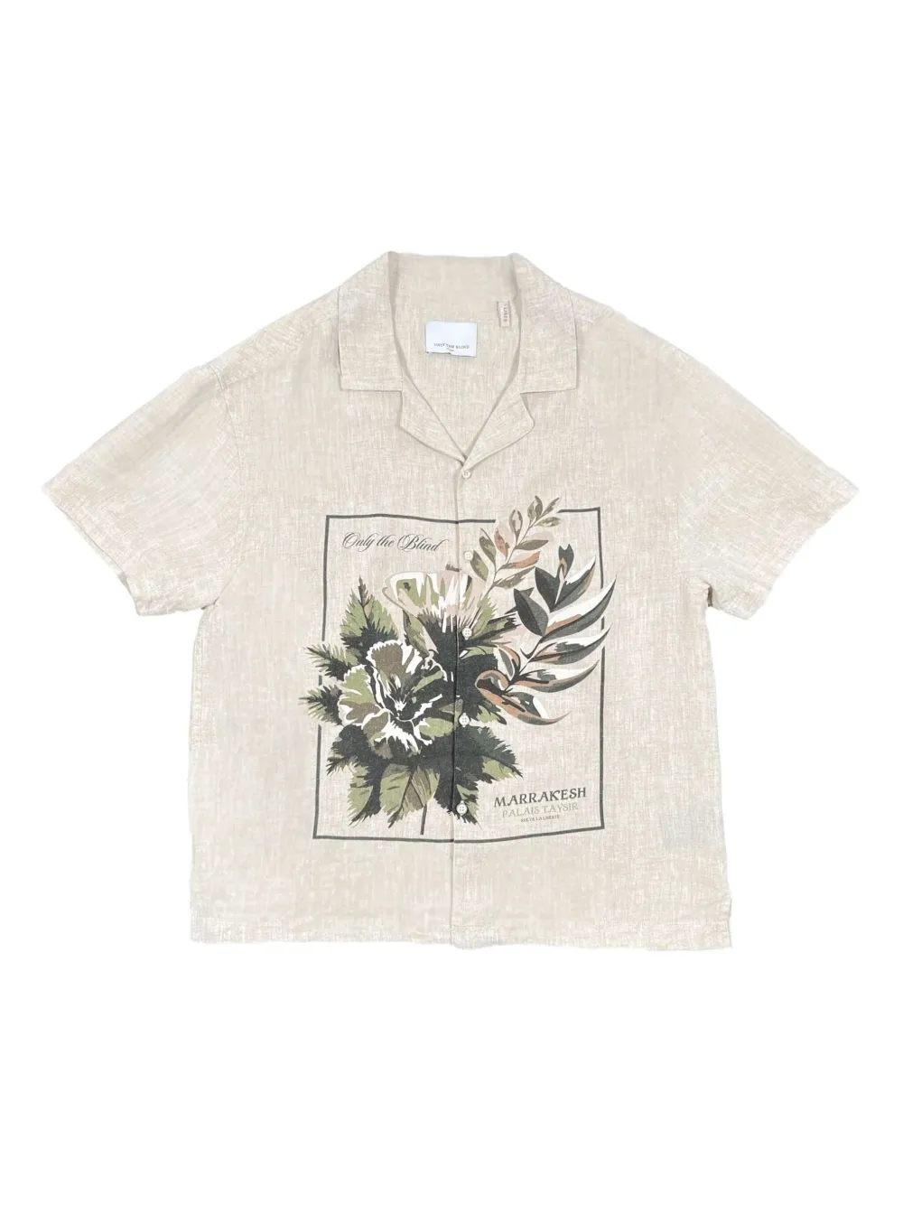 Only the Blind Botanical linen shirt - ニュートラル Only the Blind Botanical linen shirt - ニュートラル