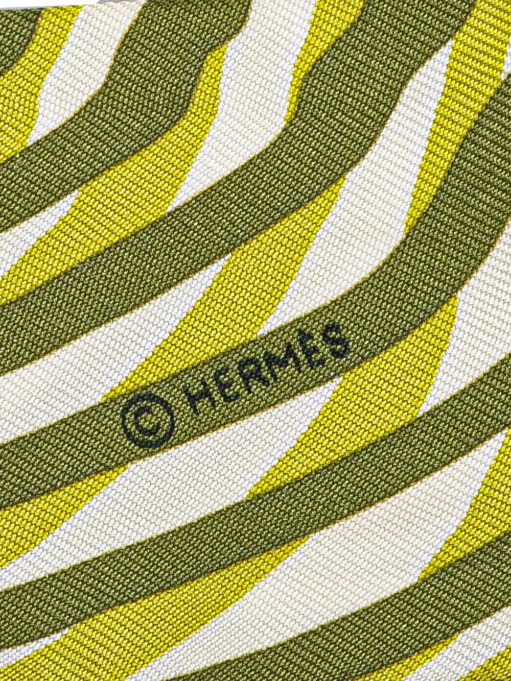 Hermès Pre-Owned mascada Twilly Refined Waves de seda 1990-2024 | Image 2