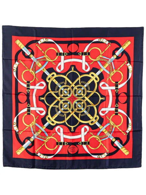 Hermès Pre-Owned 1990-2010 Eperon d'Or Silk Scarf scarves