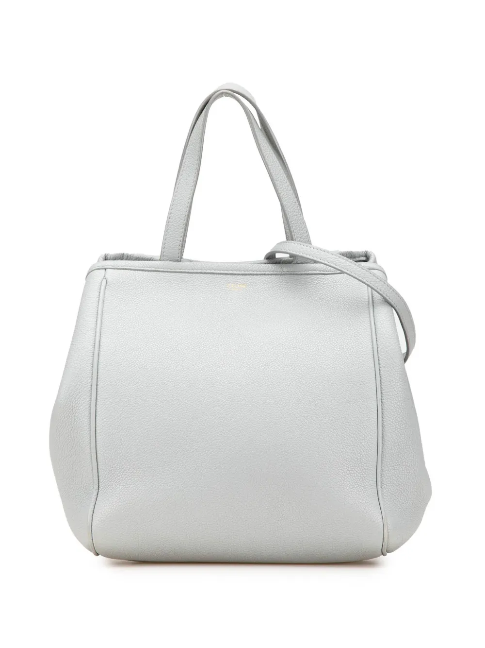 Céline Pre-Owned 2021 スモール グレインカーフ フォールド カバ サッチェルバッグ - グレー Céline Pre-Owned 2021 スモール グレインカーフ フォールド カバ サッチェルバッグ - グレー