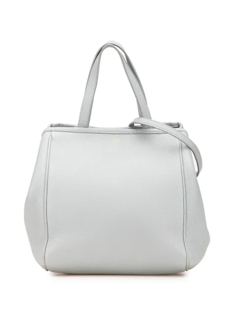 Céline Pre-Owned 2021 kleine gefaltete Cabas Satchel-Tasche aus gekörntem Kalbsleder
