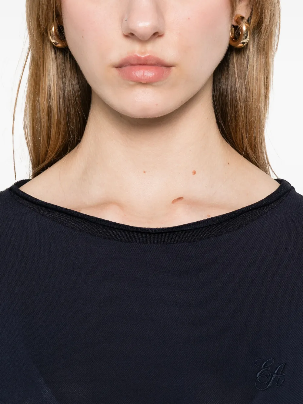 EMPORIO ARMANI LOGO-EMBROIDERED T-SHIRT