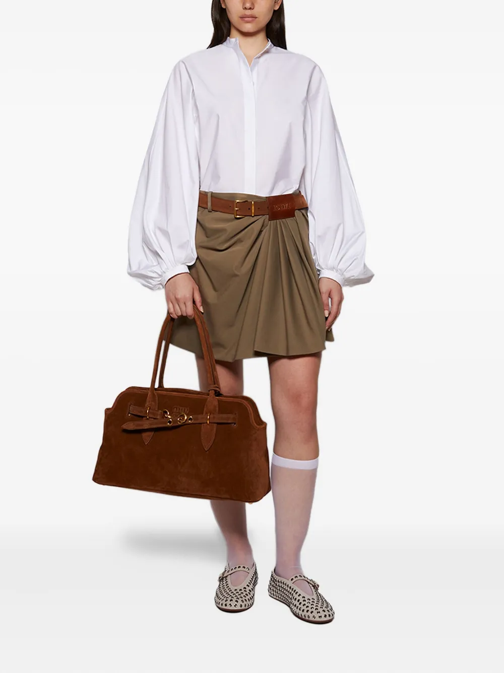 Loewe Logo-embroidered Cap In Green