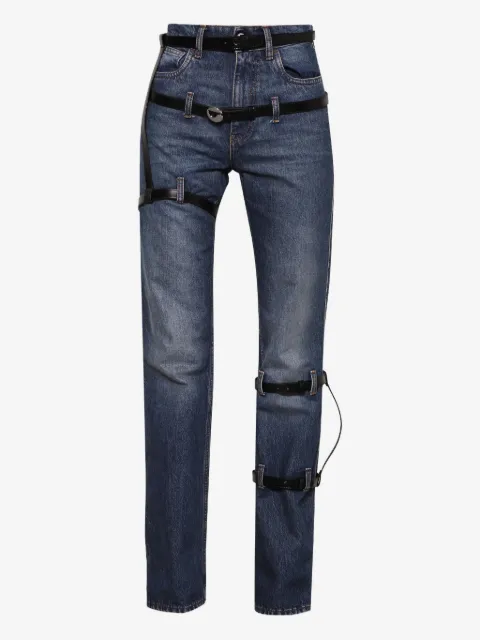 Coperni multi-belt five-pocket jeans