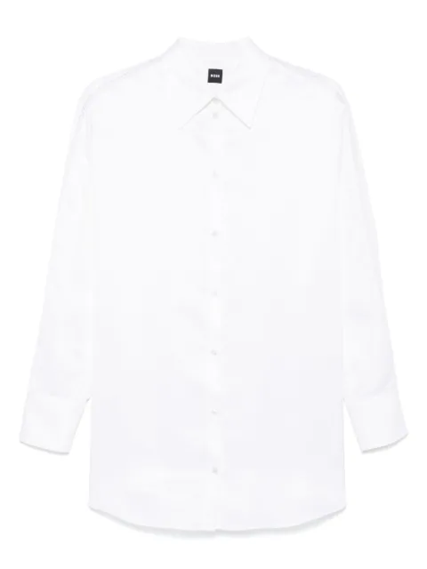 BOSS lace-detailed shirt