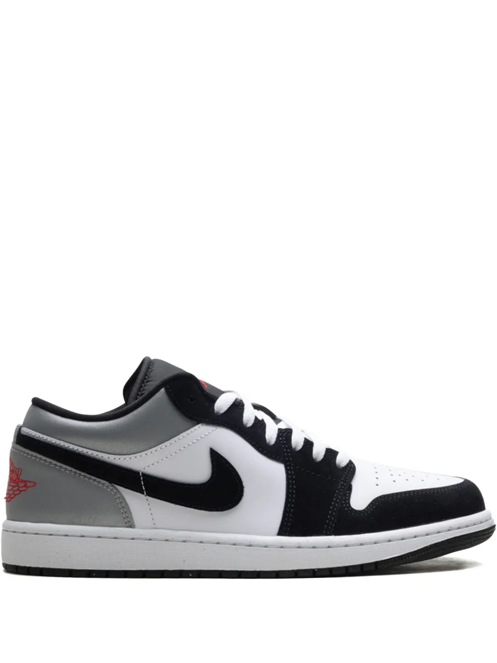 Jordan 1 Low SE "White Fire Red Black Matte Silver" sneakers