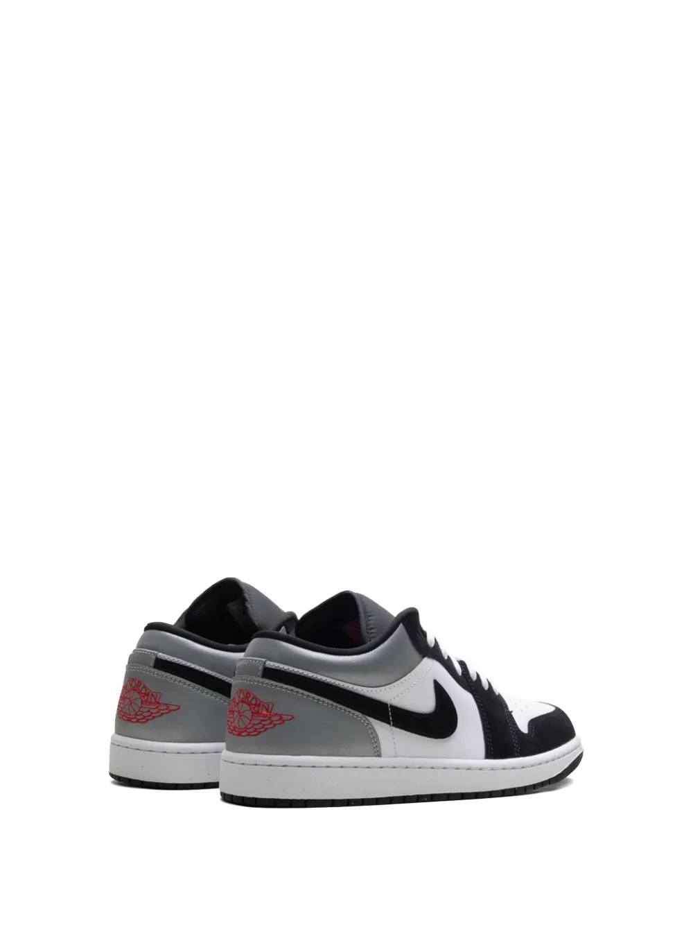 Jordan 1 Low SE "White Fire Red Black Matte Silver" sneakers