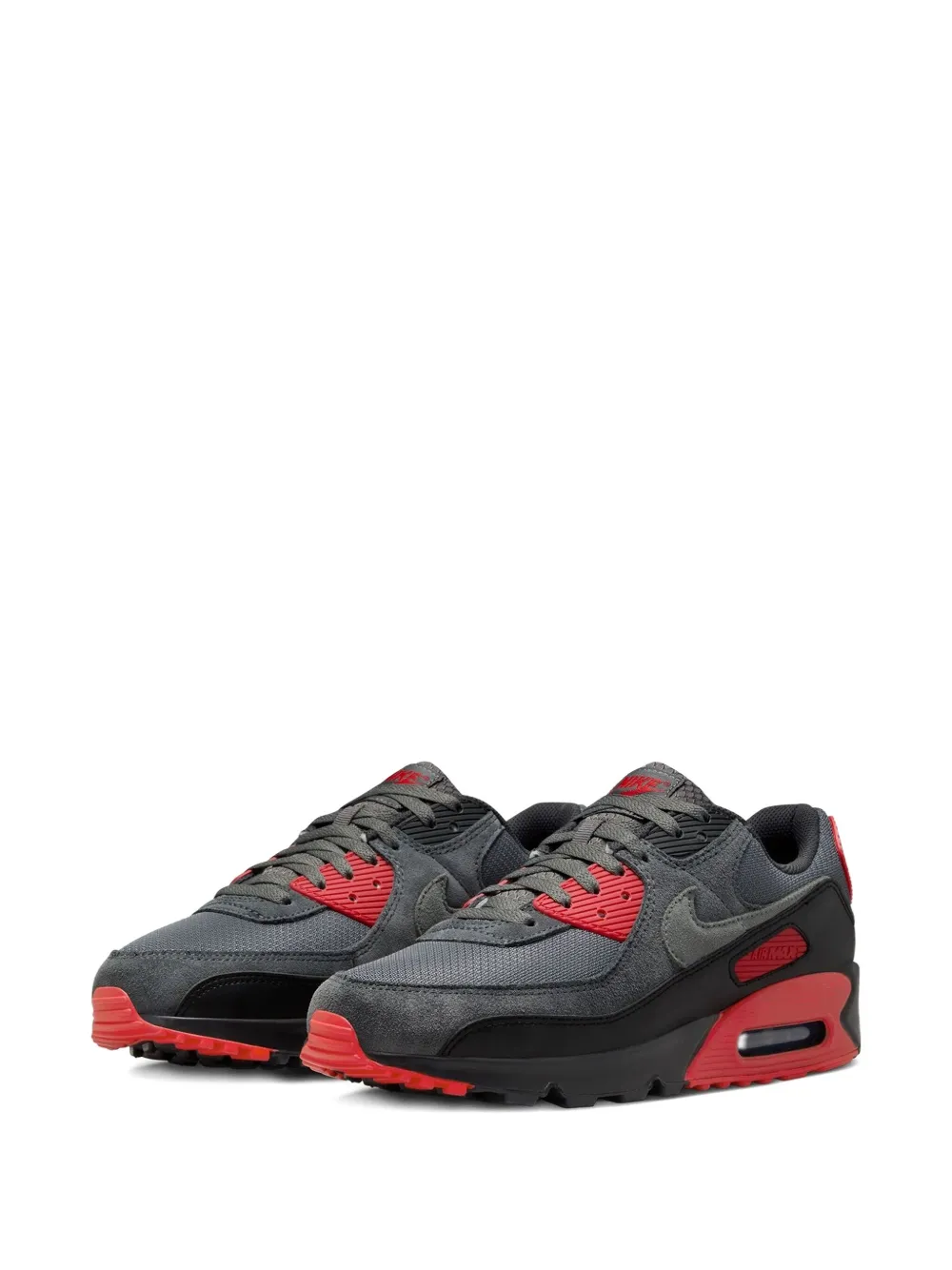 Nike Air Max 90 Smoke Grey Fire Red