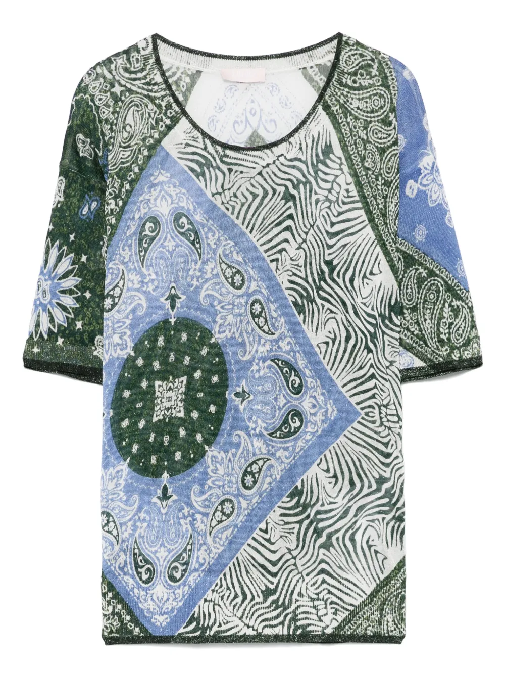 LIU JO playera con estampado de bandana | verde | Image 1
