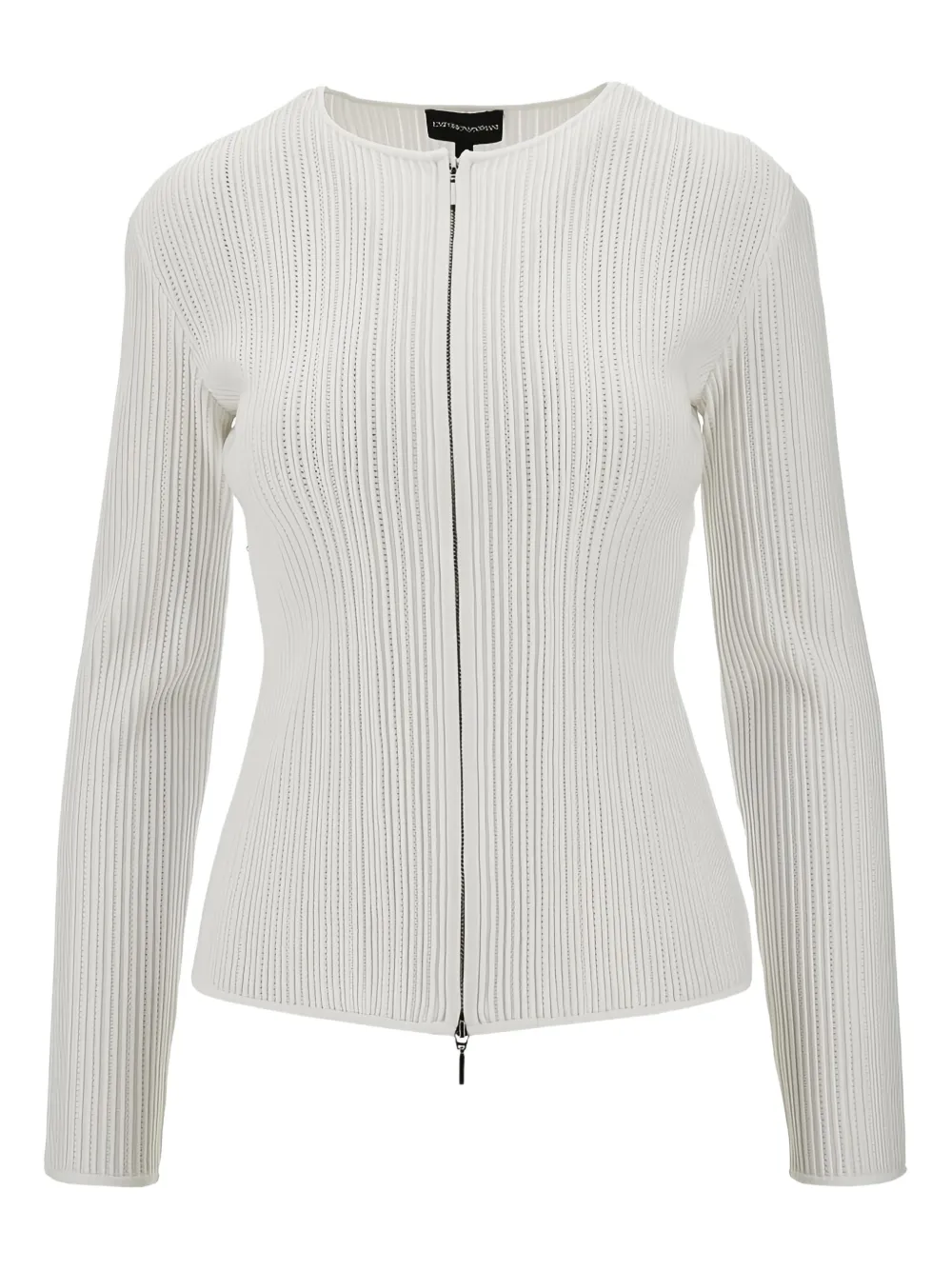 EMPORIO ARMANI RIBBED CARDIGAN