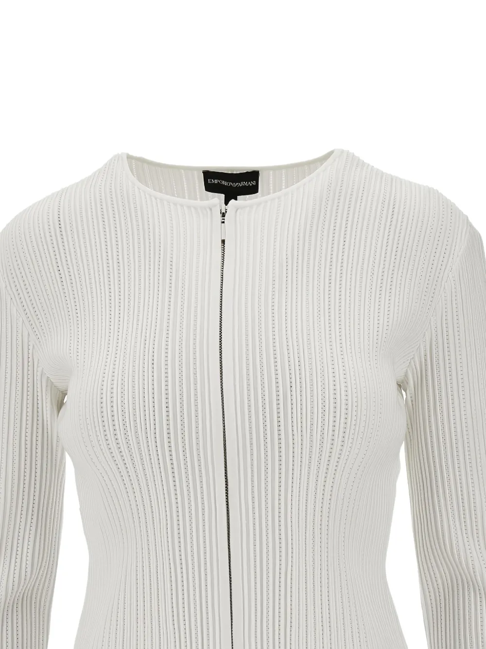EMPORIO ARMANI RIBBED CARDIGAN