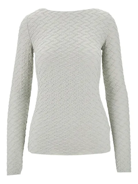 Emporio Armani textured T-shirt