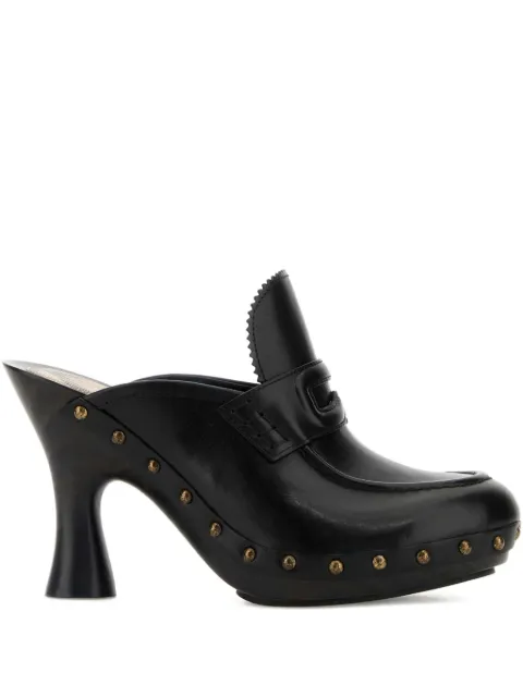 Burberry 100mm leather mules