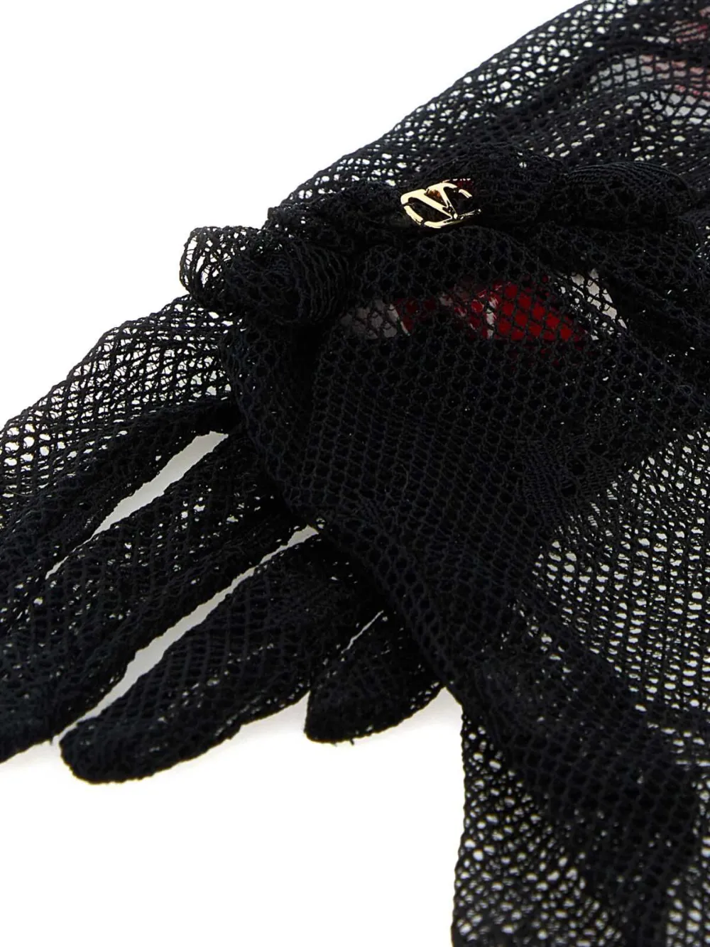 Valentino Garavani Mesh handschoenen - Zwart