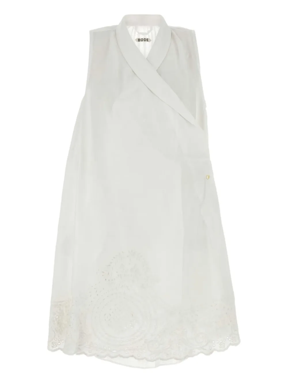 BODE Blevoir mini-jurk Wit