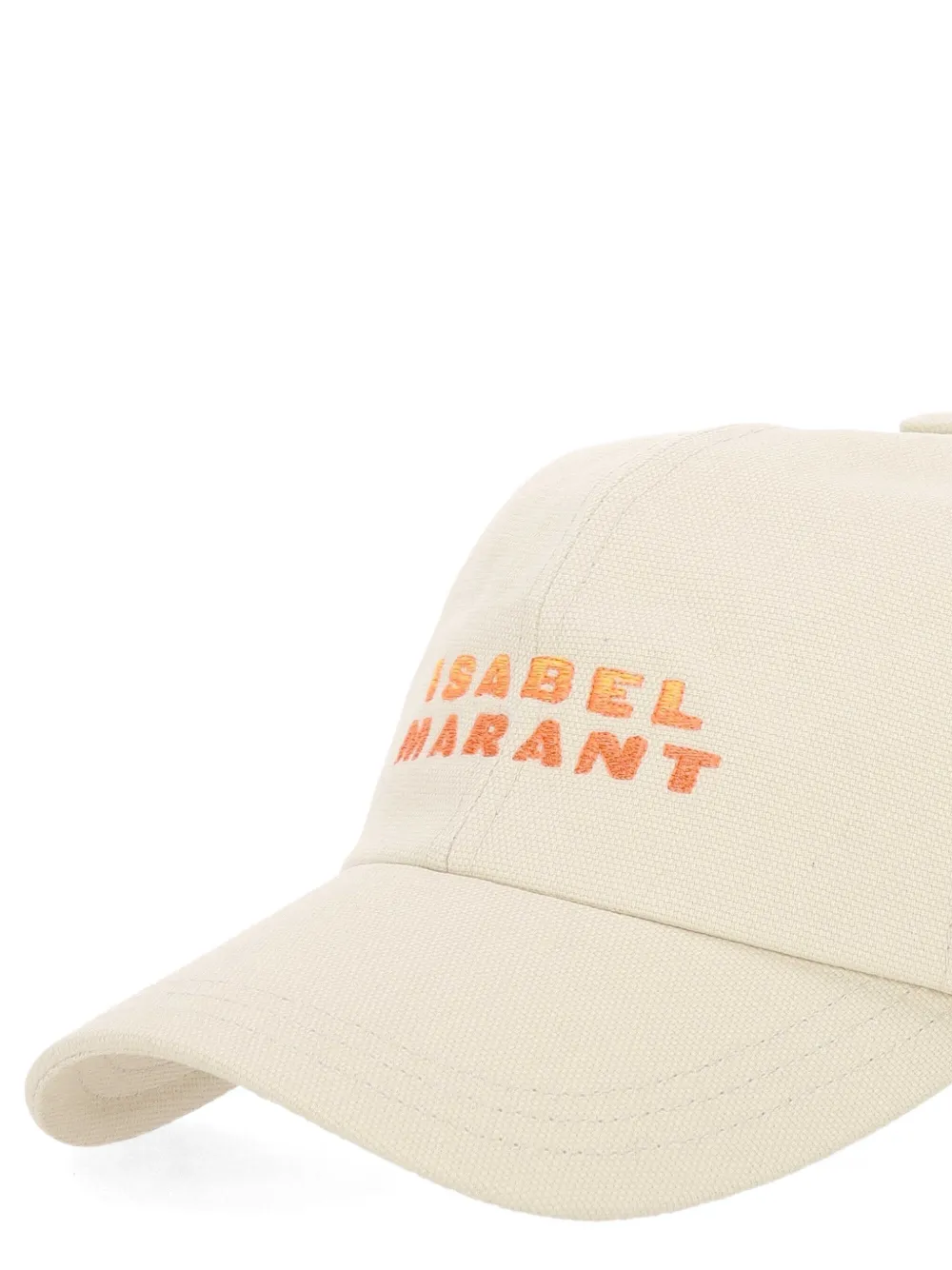 ISABEL MARANT Pet met geborduurd logo Beige