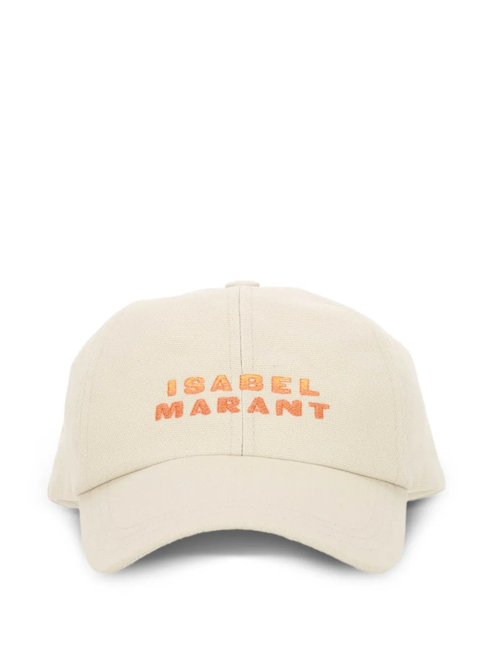 ISABEL MARANT Pet met geborduurd logo Beige
