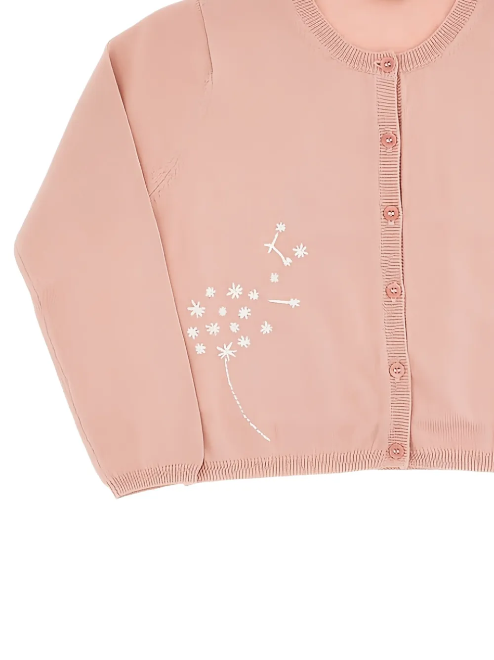 Il Gufo embroidered cardigan Roze