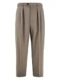 Emporio Armani virgin-wool trousers - Neutrals