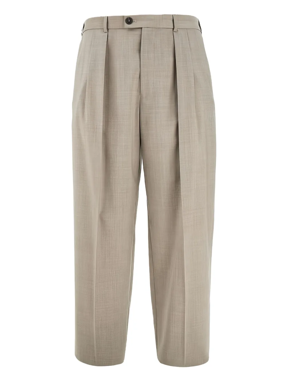 Emporio Armani Broek van scheerwol Bruin