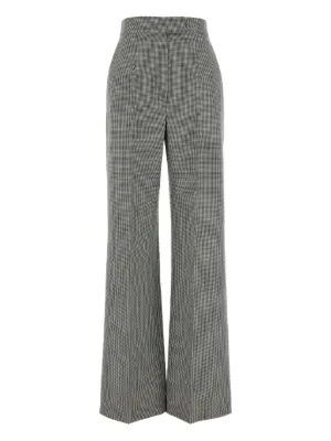 パンツ ALEXANDER MCQUEEN Women Straight Pants 754576QJACF4100 Blue High-rise flared pants in blue - Mc Queen | Mytheresa