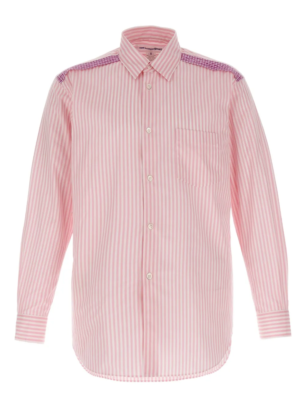 Comme Des Garçons Shirt Gestreept overhemd Roze