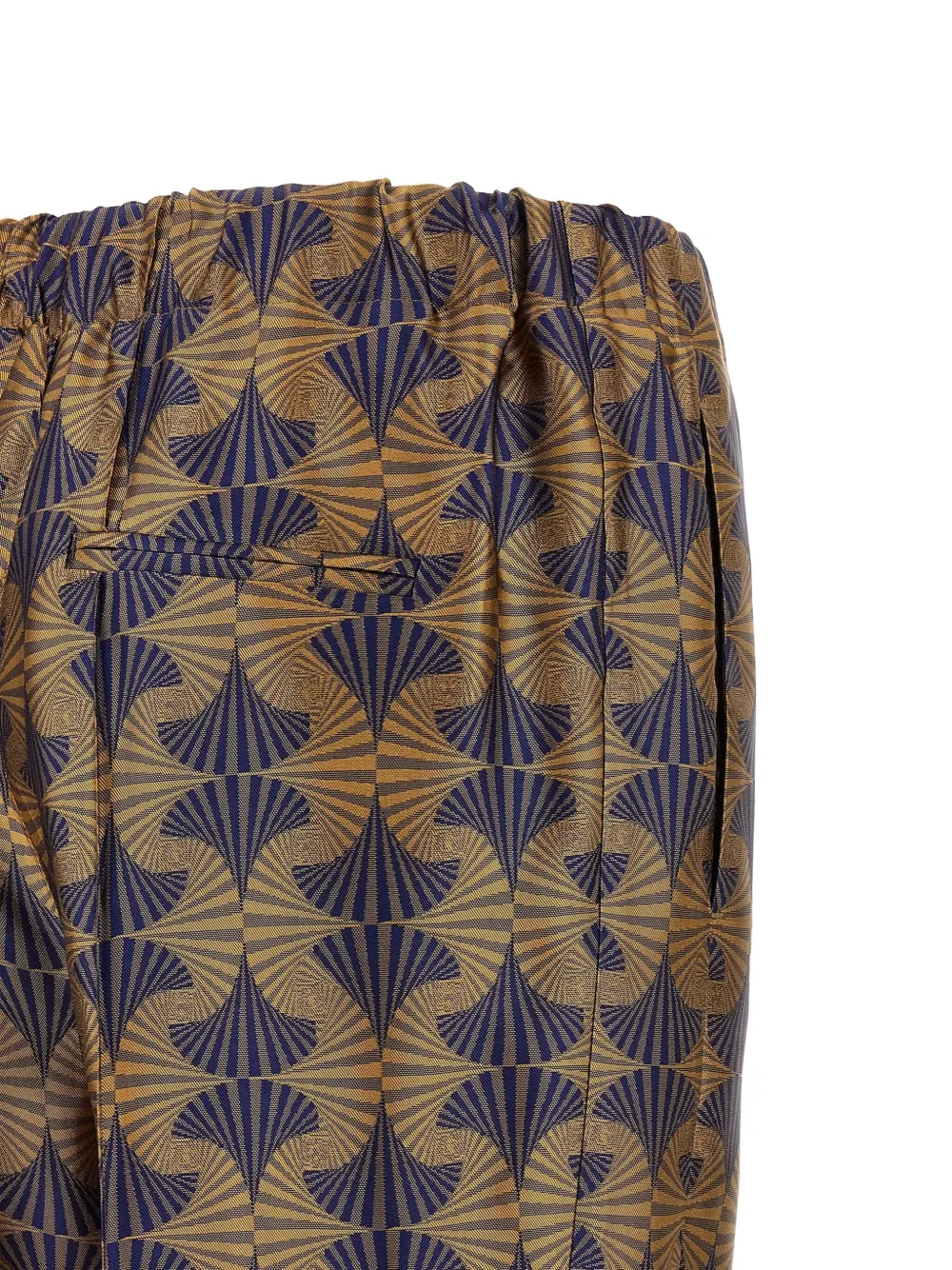 Alberto Biani Broek met jacquard-patroon Blauw