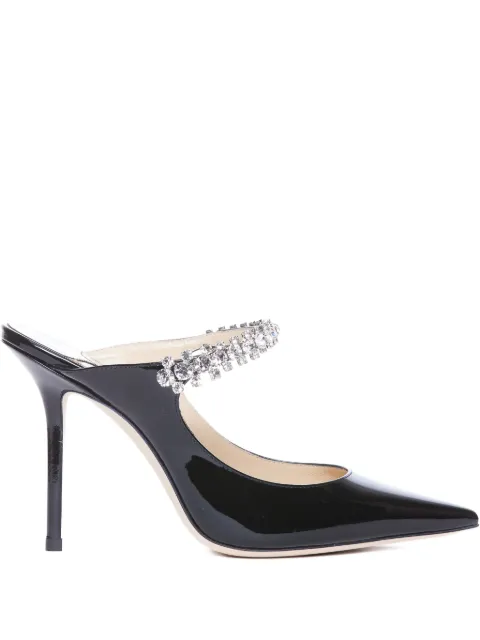 Jimmy Choo حذاء جلد بكعب 100 ملم