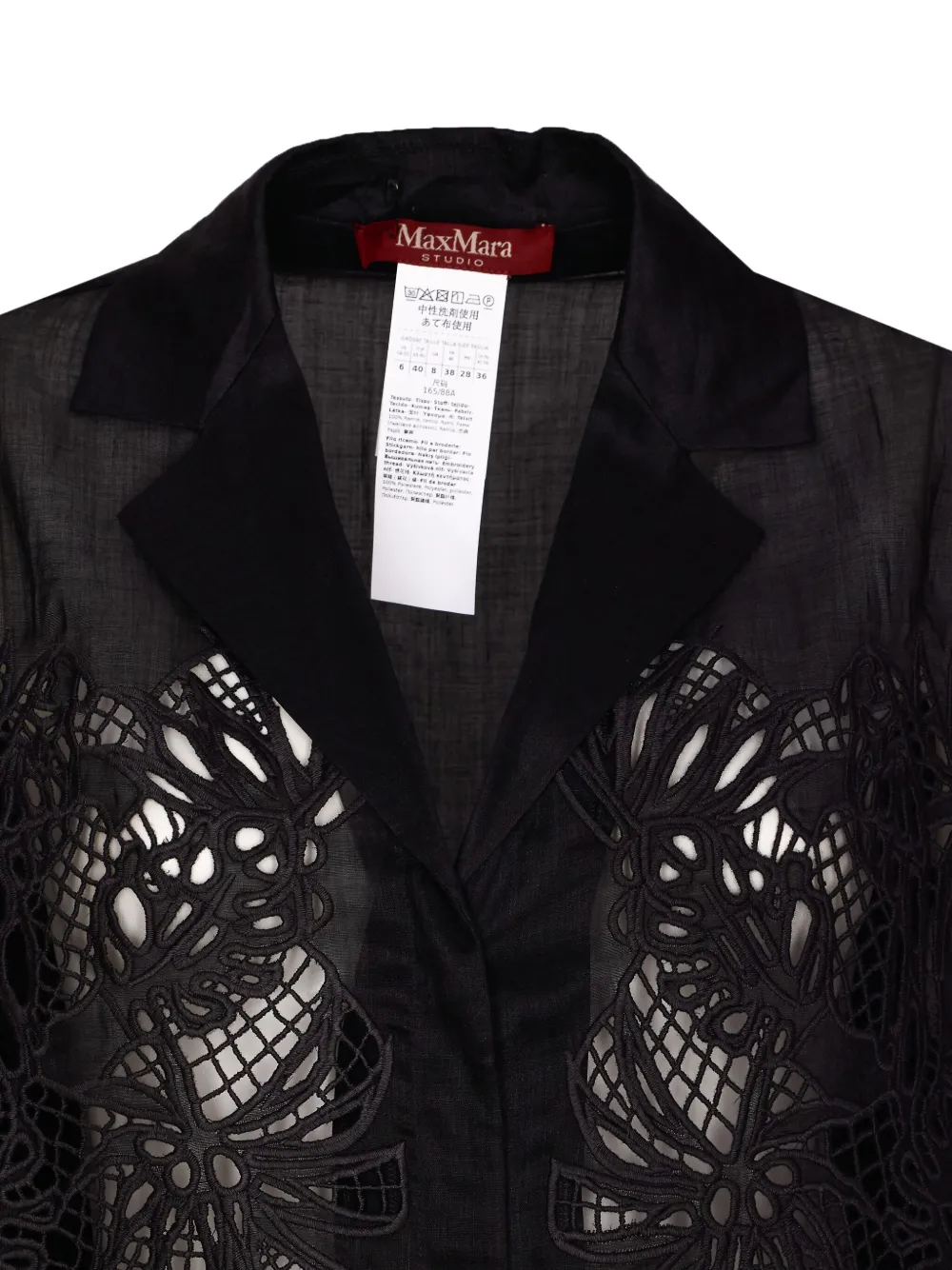 Max Mara Legno blouse Zwart