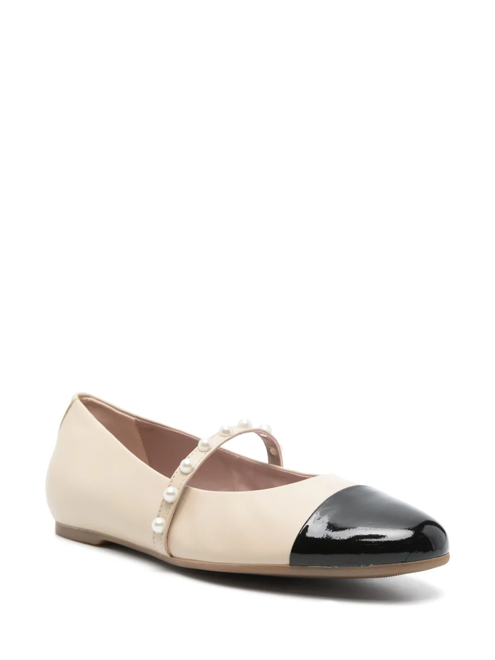 Pedro Miralles two-tone ballet flat - Beige