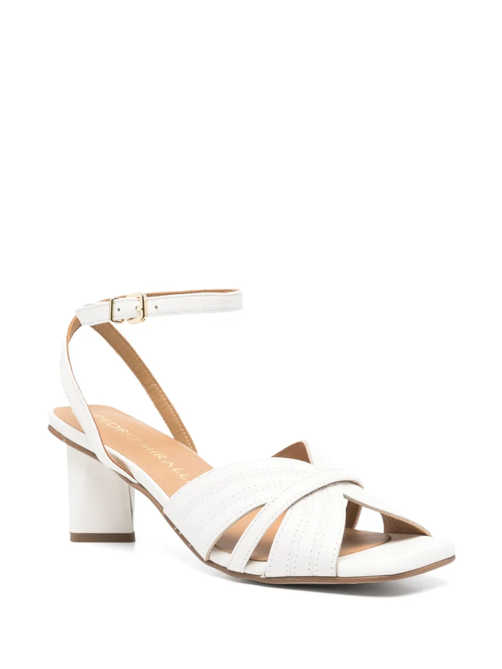 Pedro Miralles 60mm Salamanca sandals White