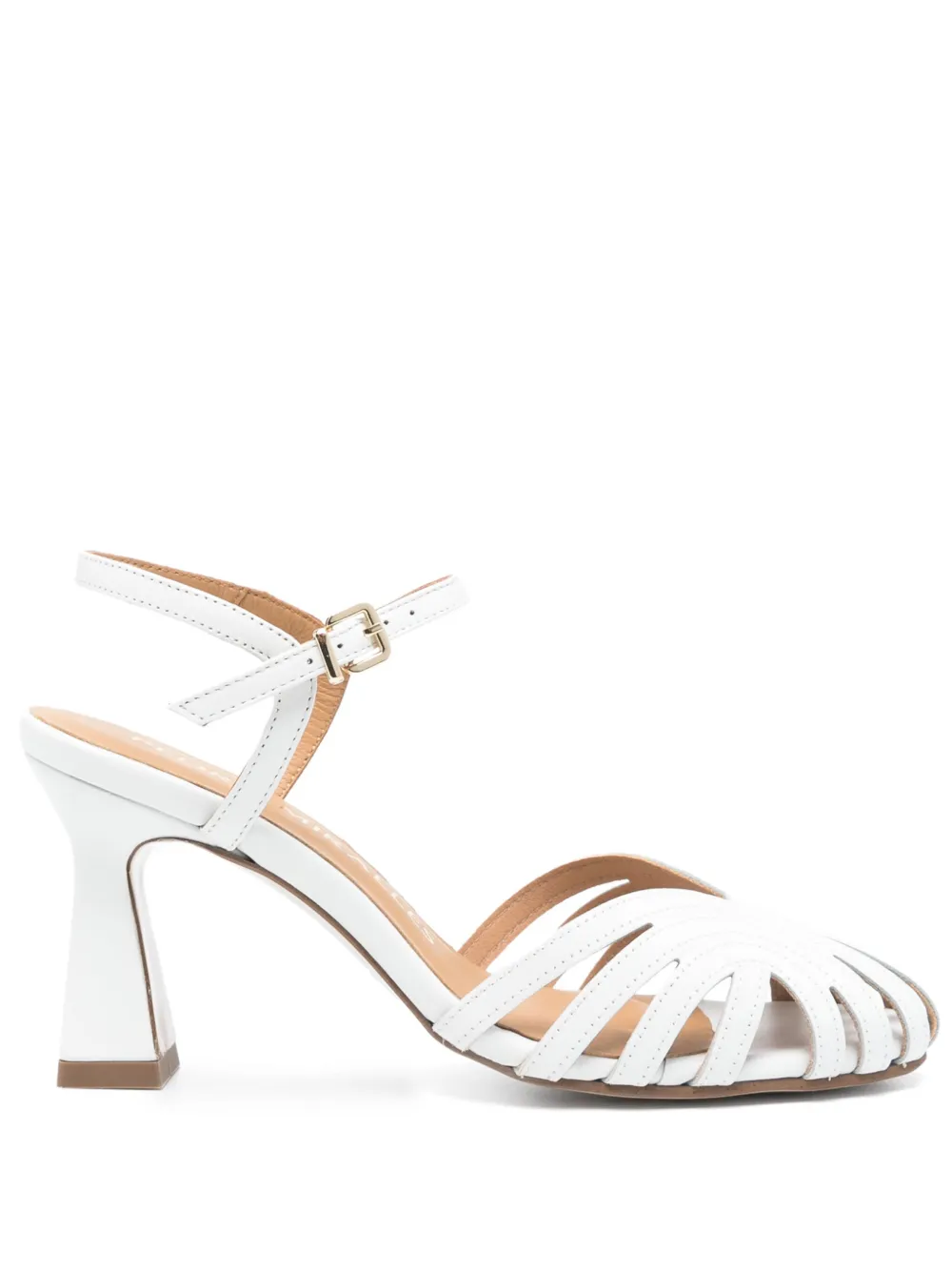 Pedro Miralles 80mm leather sandals White