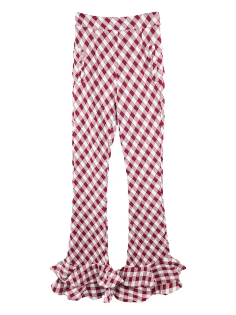 AMBUSH pantalones con motivo de cuadros gingham