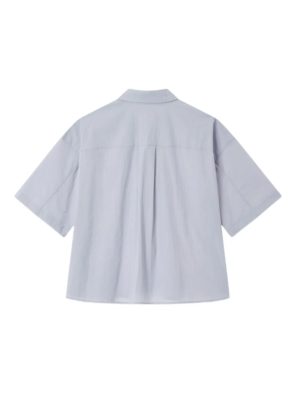 STUDIO TOMBOY pleated short-sleeve shirt - Blauw