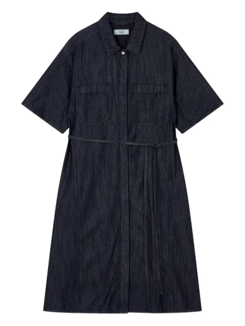 STUDIO TOMBOY denim belted shirt dress