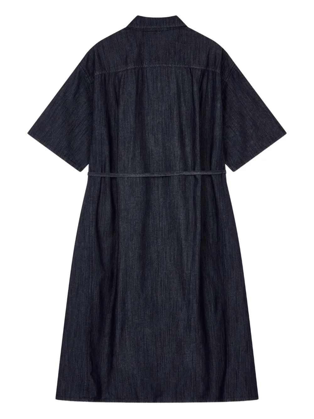 STUDIO TOMBOY denim belted shirt dress Blauw