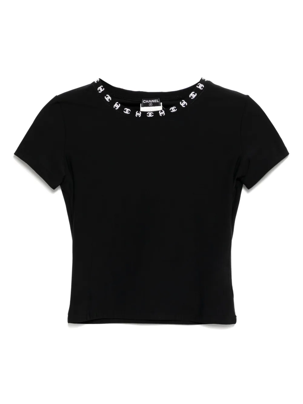 Pre-owned Chanel 1997 Logo-trim T-shirt