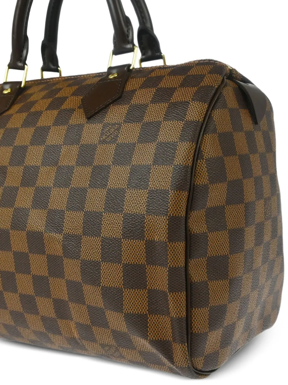 Pre-owned Louis Vuitton 2009 Damier Speedy 30 Travel Bag In Neutral