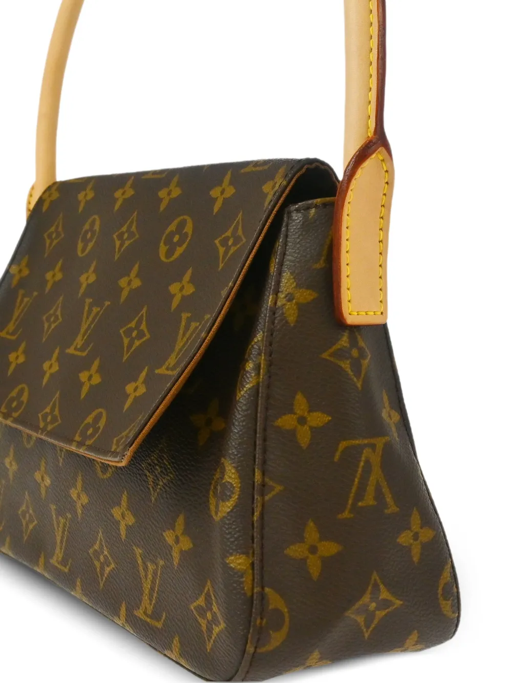 Pre-owned Louis Vuitton 2002 Mini Looping Handbag In Brown