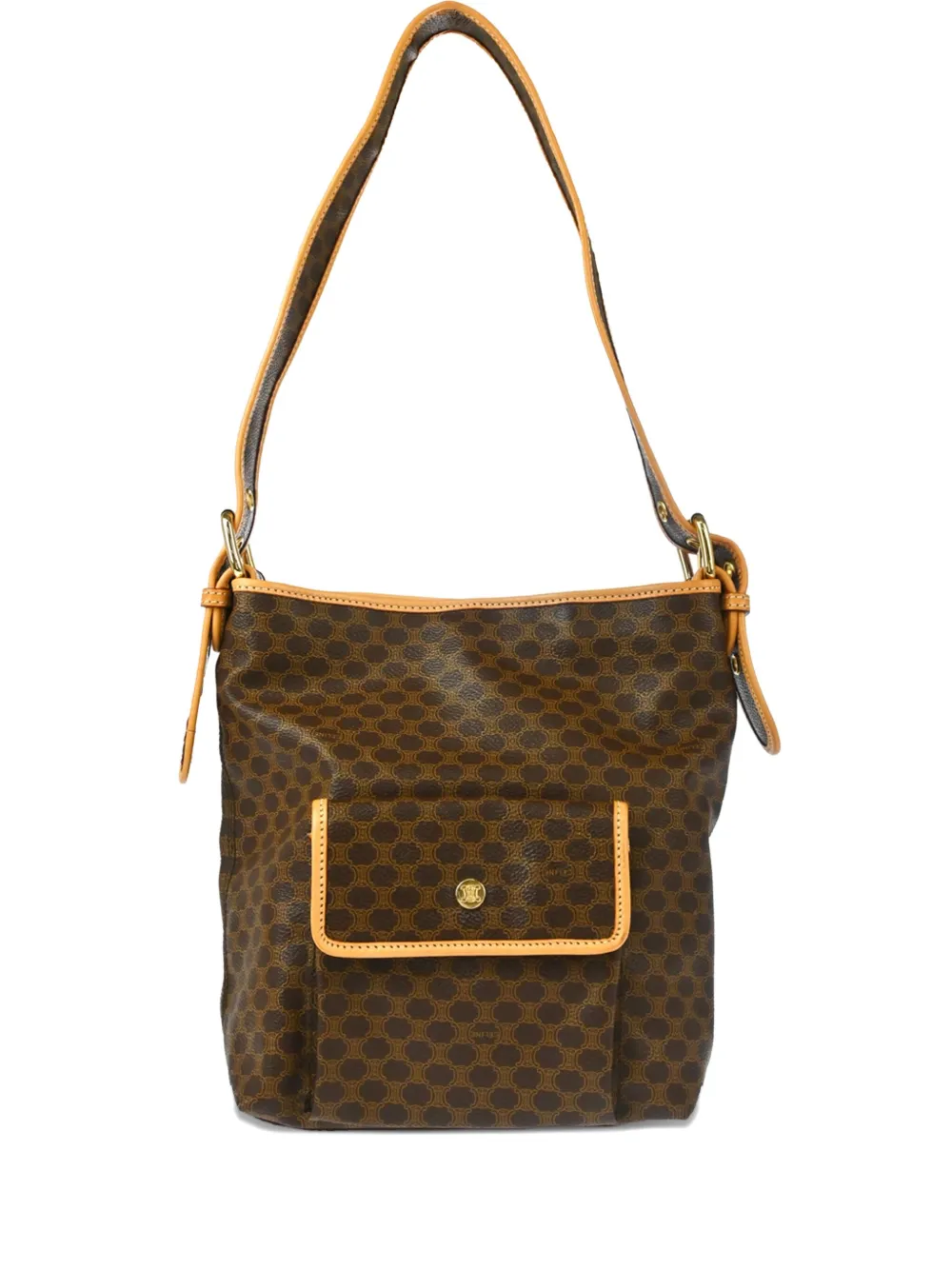 Céline Pre-Owned 1990-2000s マカダム ショルダーバッグ - ブラウン Céline Pre-Owned 1990-2000s マカダム ショルダーバッグ - ブラウン