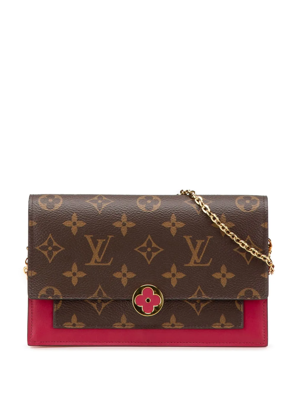 Louis Vuitton Pre-Owned 2020 モノグラム フローレ ウォレットオンチェーン ショルダーバッグ - ブラウン Louis Vuitton Pre-Owned 2020 モノグラム フローレ ウォレットオンチェーン ショルダーバッグ - ブラウン